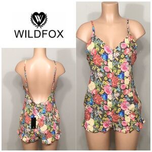 New. WILDFOX Flower Delivery romper. Medium